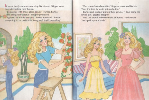 barbie wedding book