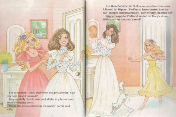 barbie wedding book