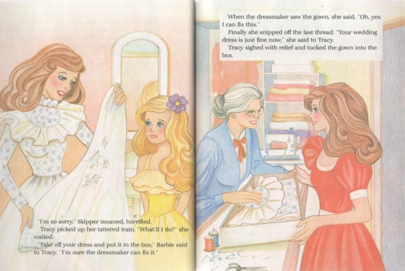 barbie wedding book