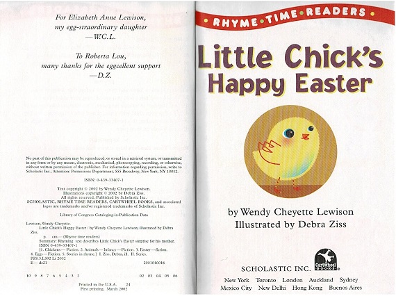 Easy Reader 2002 Little Chick S Happy Easter